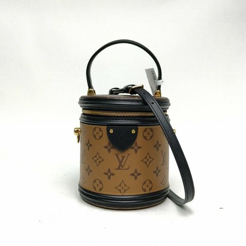 LOUIS VUITTON CANNES圓桶包拼色PVC晶片老花2020肩背包