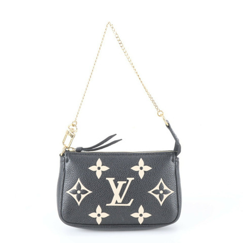 路易威登 RFID Monogram Empreinte 迷你 Pochette Accessoires M80732 女士皮革手提包