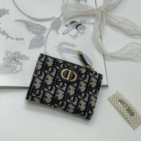 Dior 老花零錢短夾