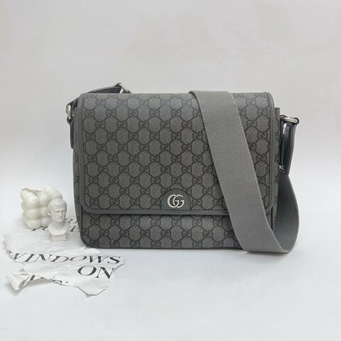 GUCCI Ophidia GG Supreme 翻蓋郵差包