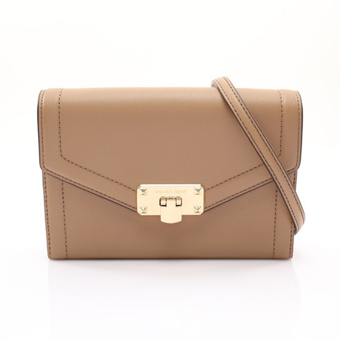 MICHAEL KORS 麥可寇斯 Kinsley 信封斜背包 肩背包 米色 牛皮 35S9GYKC2L