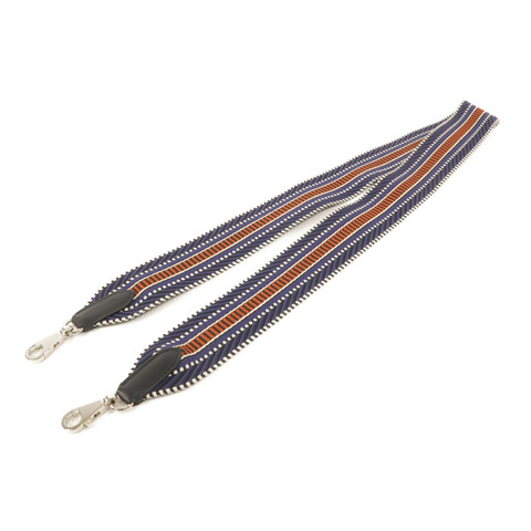 HERMES 帆布/Swift皮革Sangle Shoulder Strap肩背帶