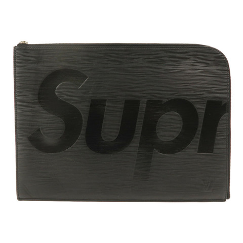 LOUIS VUITTON Epi LV x Supreme Clutch Bag手拿包