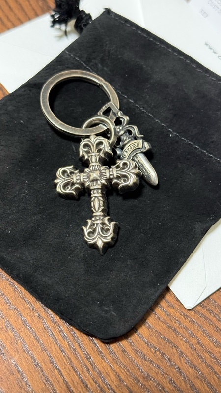 Chrome Hearts Keychain 火焰+寶劍鑰匙圈市場稀有