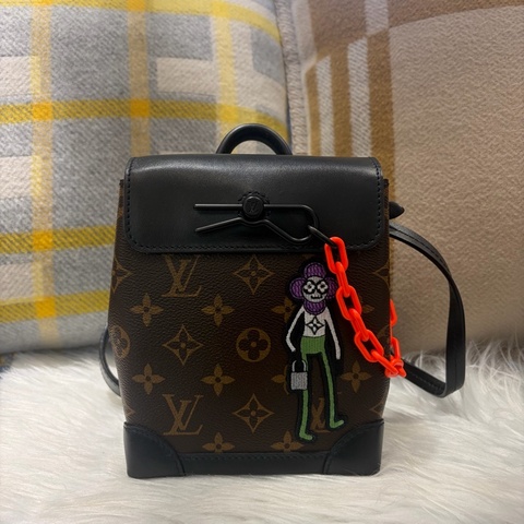 Lv限量款 Steamer nano 老花&稻草