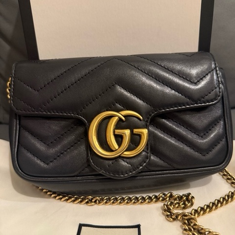 Gucci Super Mini Marmont Black