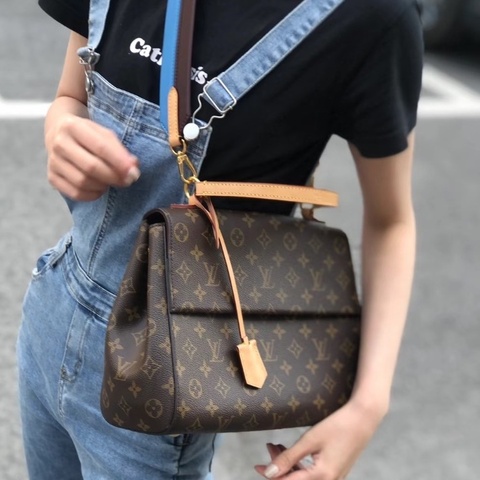 全配99新🤎#LV #中號老花 #克魯尼包