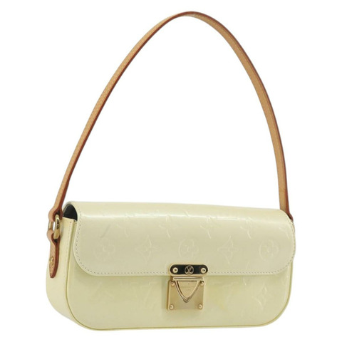 路易威登 Monogram Vernis Malibu Street Bag Perle M91507 LV Auth 193921A