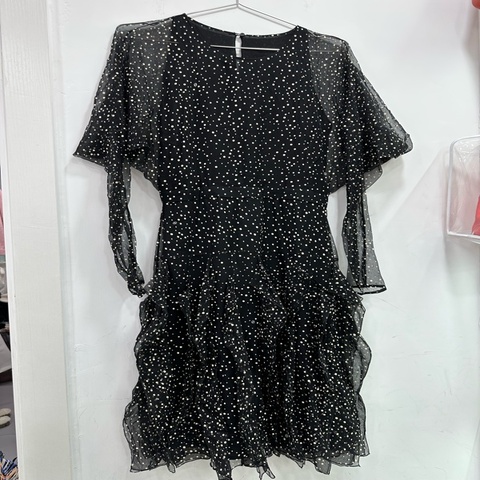 GUCCI黑色波點連身裙