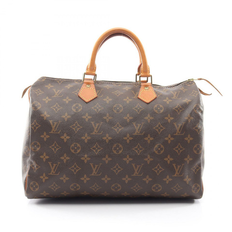 路易威登 Speedy 35 手提包 M41524 Monogram 帆布皮革棕色二手 LV