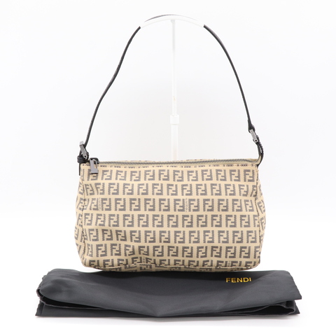 Fendi 經典老花 FF LOGO 緹花 Vintage 腋下包  手提包