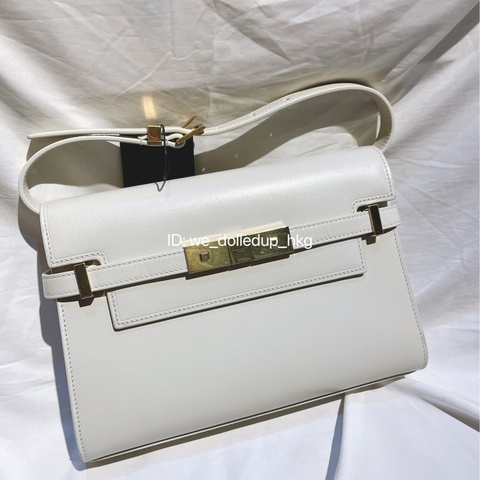 YSL 白色 small manhattan