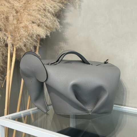 LOEWE Elephant大象包 - 中號灰