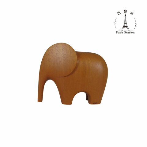 【巴黎站二手名牌專賣店】＊現貨＊HERMES 愛馬仕 ＊經典 Lao 實心木雕大象紙鎮
