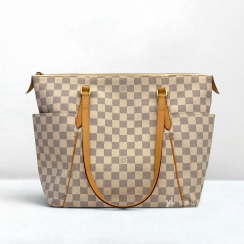 S4162-LV 白棋盤格雙袋TOTALLY MM N41279