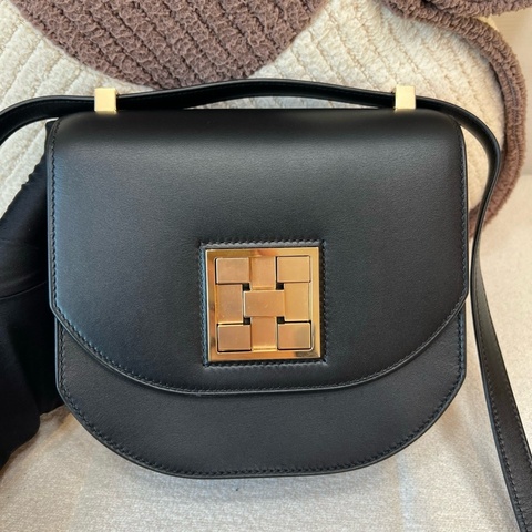 Hermes 愛馬仕 mini Mosaique馬賽克黑金斜背包