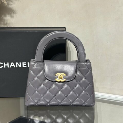 CHANEL Mini Kelly - 深灰金