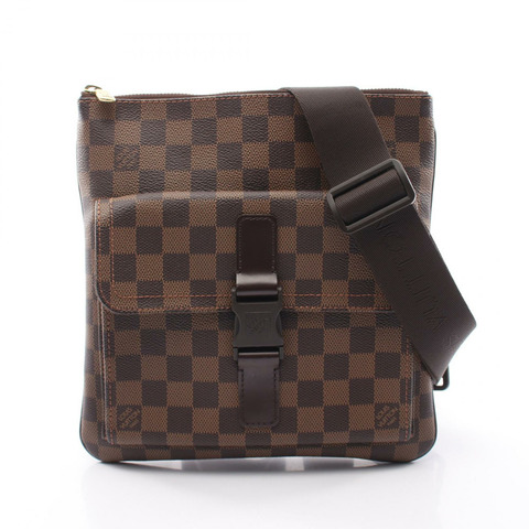 LOUIS VUITTON Pochette Mervil 斜背單肩包 N51127 Damier Ebene 二手 LV