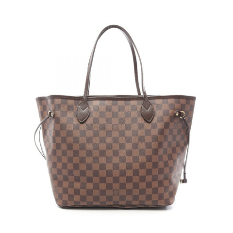 路易威登 Neverfull MM 肩背手提包 N51105 Damier 帆布 Ebene 二手 LV