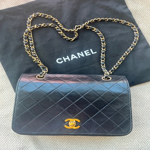 Chanel 香奈兒全蓋雙鏈金釦包