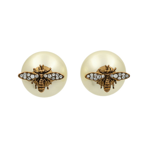 Dior PVC/金屬Dior Tribales Bee Earrings耳環