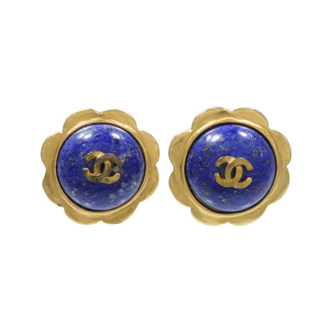 CHANEL 金屬/PVC Vintage Earrings耳環