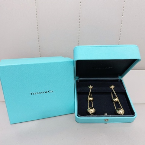 Tiffany 蒂芙尼 hardwear 三珠鏈條耳環