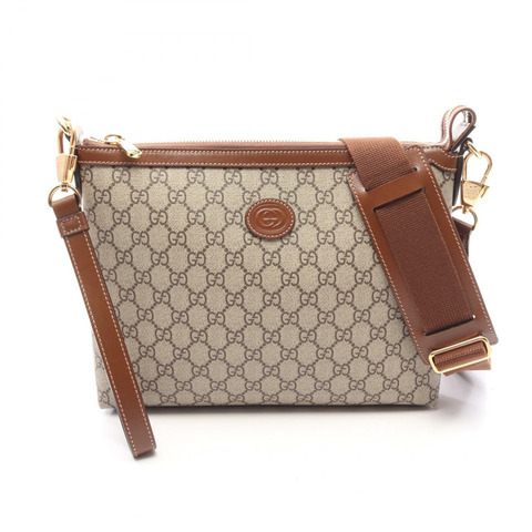 GUCCI 雙G標誌Supreme斜背包 726833 帆布皮革