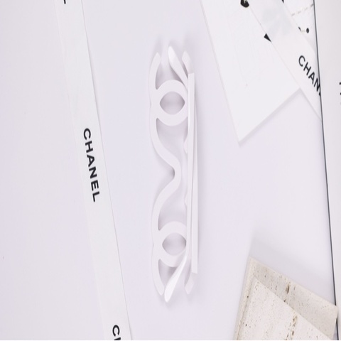 Chanel94年秀款白色镂空cc眼镜