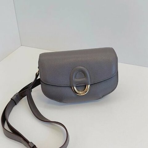 Hermes愛馬仕 Cherche Midi Mini 灰金 Evercolor皮