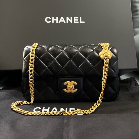 CHANEL 香奈兒 山茶花調節扣C F Mini