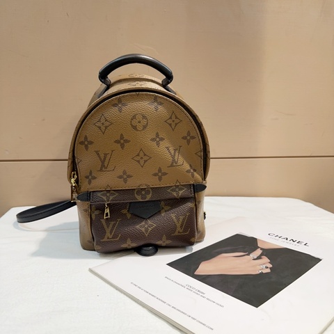 LV 雙色原花Palm springs Mini 小書包