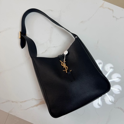 YSL  聖羅蘭 Hobo小號 Le5a7黑金全皮 