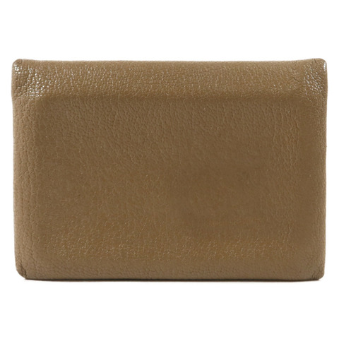 HERMES Chevre皮革Calvi Duo Compact Card Holder卡片套Etoupe