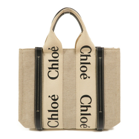 Chloe 帆布Woody Small手挽袋