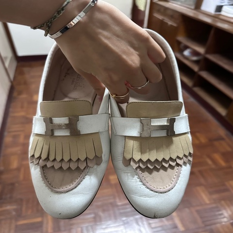 愛馬仕樂福鞋牛皮款/清爽百搭/可甜可鹹
