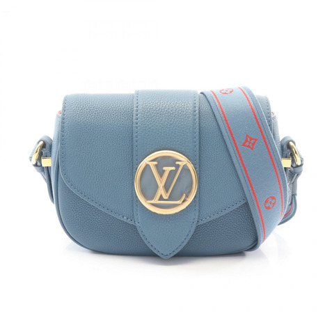 路易威登 LV PONT 9 Pont Neuf Soft PM 單肩包手提包 皮革 女士 藍色 M58964