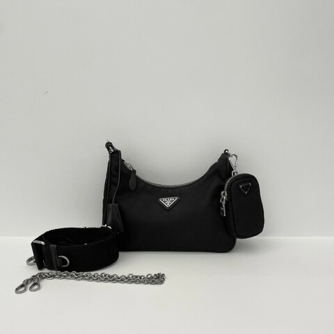 Prada Hobo 2005降落傘三合一 尼龍