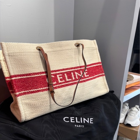 Celine Logo 針織購物袋 ｜Classic Trend CT精品｜台北東區實體