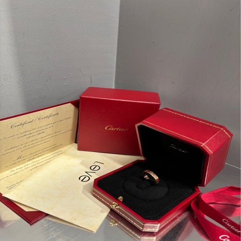 Cartier Love 窄版玫瑰金戒指 49 ｜Classic Trend CT精品｜台北東區實體