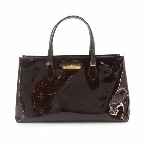 路易威登 Wilshire PM Monogram Vernis 手提包 皮革 Amarante M93641