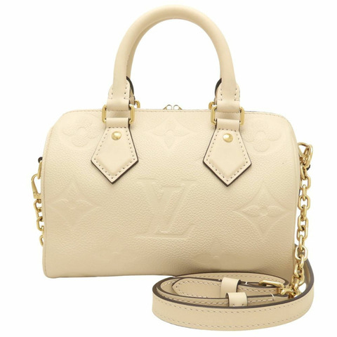 LOUIS VUITTON 路易威登 Monogram Empreinte Speedy Bandoulière 20 2-Way 手提包 M58954 奶油色 女士 353172