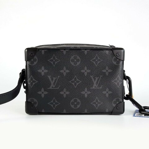 Louis Vuitton 黑老花黑武士mini soft trunk 軟盒子單肩斜挎包