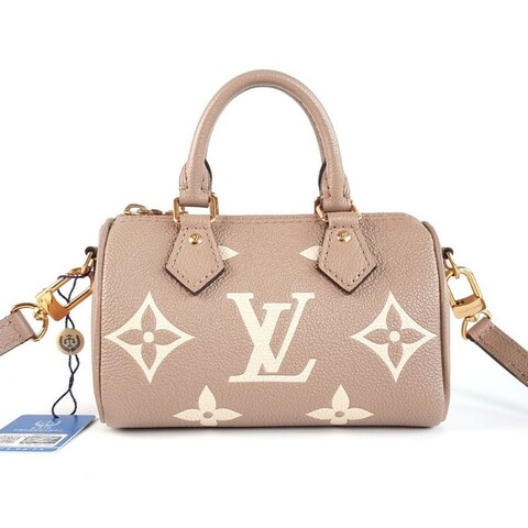 Louis Vuitton 大象灰speedy nano單肩包 晶片款
