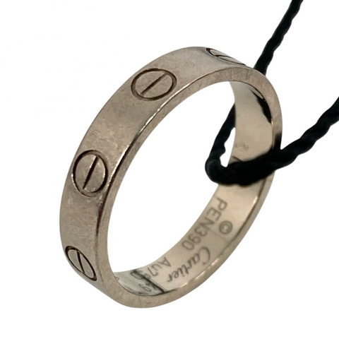☆ CARTIER 卡地亞 White Gold 18K Mini Love Fine Ring 白金18K 3.14g珠寶戒指-267014802