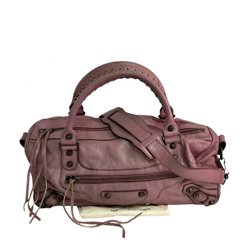 ☆ BALENCIAGA 巴黎世家 Pink City 2 way bag 粉紅色兩用袋 128523-267015324