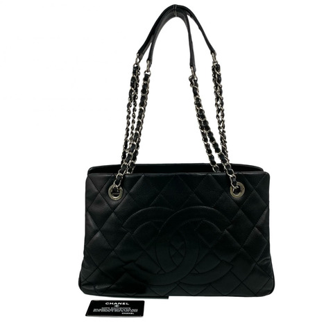 △ CHANEL 香奈兒 Black Caviar Skin Silver Tone Metal No.15 Chain Shoulder Bag 黑色粒紋小牛皮銀色金屬No.15鎖鏈肩背包 A66871-267014949