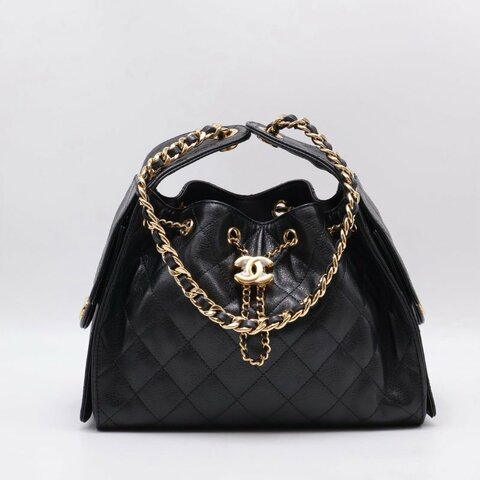 CHANEL 25 Hobo Bag - 小號黑亮金