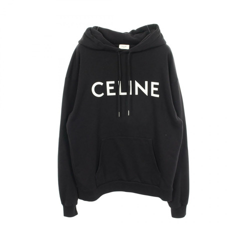 Celine Logo 連帽衫 2Y321052H 純棉 黑色 #M 二手 男款