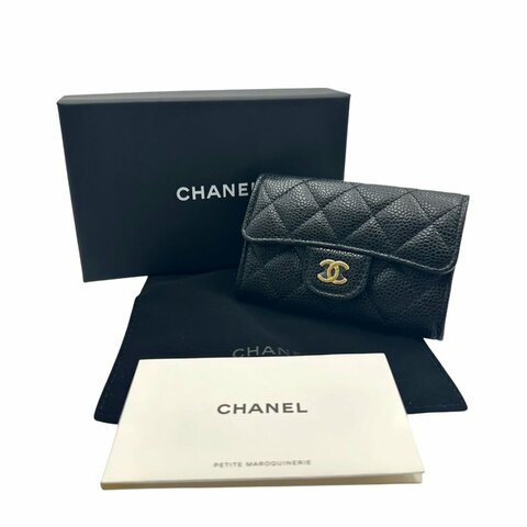 【美收精品】CHANEL 暗釦卡夾零錢包  C-813【隔月月中將轉賣至日本 上架期限30天】